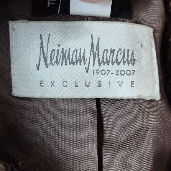Eileen Fisher for Neiman Marcus Women's S Brown Alpaca Cotton Jacket 2007 Collab - Picture 6 of 8